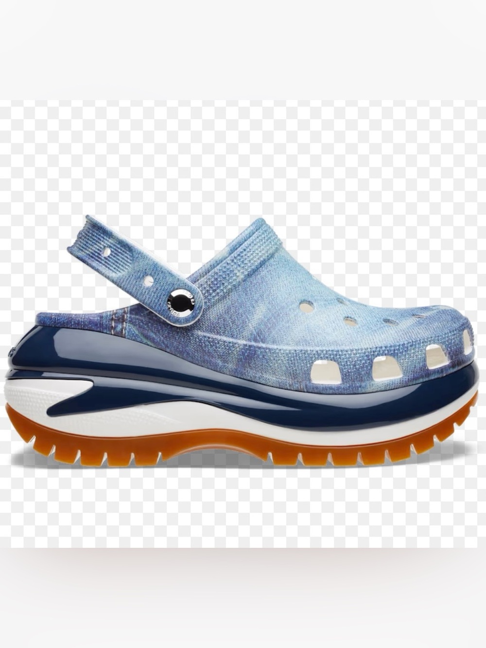 Crocs Mega Crush Denim Platform Clogs W7 / M5 – NWOT